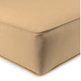 thumbnail image 3 of Jordan Manufacturing Sunbrella 46.5" x 24" Canvas Camel Solid Rectangular Outdoor Deep Seating Chair Seat and Back Cushion with Welt, 3 of 9