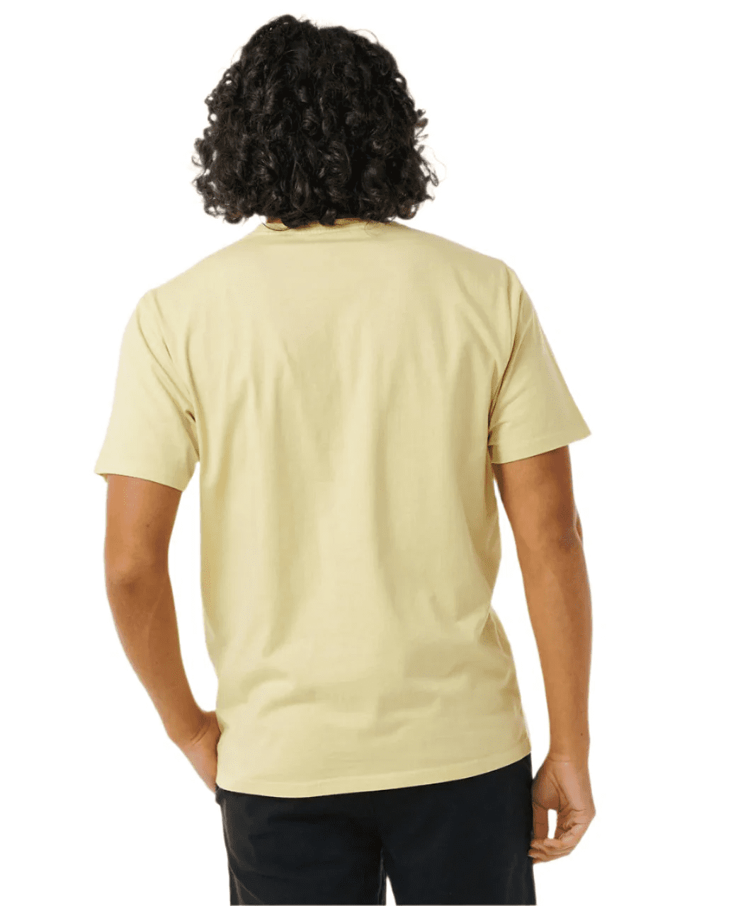 Rip Curl VINTAGE YELLOW Men's Surf Revival Stamp T-Shirt, US Small