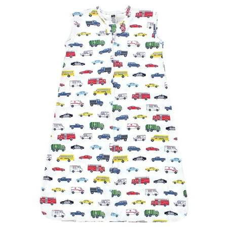 Hudson Baby Unisex Baby Cotton Sleeveless Wearable Sleeping Bag, Sack, Blanket, Going Places, 0-6 Months