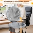 thumbnail image 2 of Cat Desk Bed – Supports Up to 50 lbs, 18"x18"Removable Machine-Washable Plush Cover, Comfortable Cat Perch for Indoor, Space-Saving Foldable Design Cat Bed for Gaming Desks, Home Office, 2 of 8