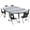 Grey, variant on Flash Furniture Emmy Mobile 76" Oval Wave Flexible Laminate Activity Table Set with 12" Student Stack Chairs, Grey/Black