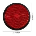 thumbnail image 3 of 6Pcs Bike Reflector Bike Lamp Reflector Plastic Reflector Warning Reflector Bike Supplies Plastic Bike Reflector Round Reflective Piece Cycling Reflector Bike Reflective Piece, 3 of 9