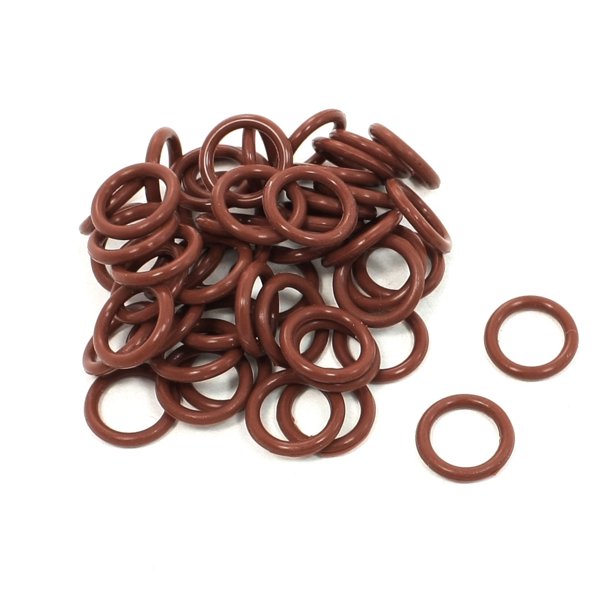 50 Pcs 13mm x 9mm x 2mm Anillos de Sellado de Aceite de Goma para Mecánica
