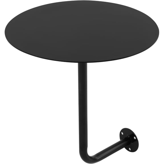 Round Bar Table,16" Dia Pub Table Wall Mounted Cocktail Table Stable Counter Table for Narrow Space Wall Desk for Cafe Office Home Kitchen