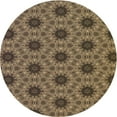 thumbnail image 1 of Ahgly Company Indoor Round Patterned Peru Brown Area Rugs, 5' Round, 1 of 6
