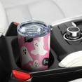 thumbnail image 5 of 20oz Tumblers Halloween Ghosts with Boo Stainless Steel Vacuum Insulated Double Wall Travel Tumbler Cups Mug with Lid and Straw,Cleaning Brush for Cold & Hot Drinks, 5 of 7
