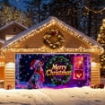 thumbnail image 4 of Neon Style Garage Door Cover Festive Holiday for Outdoor Indoor Use Weather Polyester Fabric With Reinforced Stitching Easy Installation And Storage, 4 of 5
