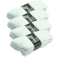 thumbnail image 5 of 9 Pairs For Mens White Solid Sports Athletic Crew Casual Cotton Socks Size 10-13, 5 of 9