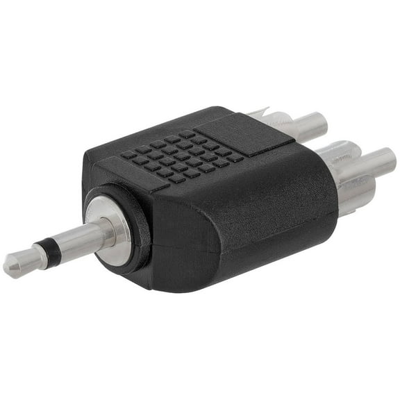 Cmple - 3.5mm Mono Plug to 2xRCA Plug Adapter