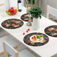 thumbnail image 6 of Round Braided Placemats Set of 4,Cute Fox Washable Dining Table Durable PVC 15 Inch Non-Slip Heat Resistant Place Mats for Table Decor Home Decor, 6 of 7