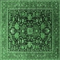 thumbnail image 1 of Ahgly Company Indoor Square Oriental Emerald Green Industrial Area Rugs, 7' Square, 1 of 4
