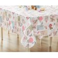 thumbnail image 6 of Newbridge Bella Rose Floral and Bird Postcard Print 60 x 84 inch Rectangle Vinyl Flannel Backed Tablecloth, 6 of 7
