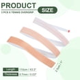 thumbnail image 2 of Tennis Racket Grip Tape, PU Racquet Overgrip with Damping Ridges Anti-Slip Absorbent Handle Grip for Badminton Pickleball Fishing Rod Gradient Orange, 2 of 6