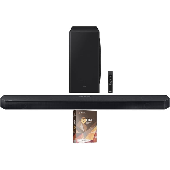 Samsung HW-QS730D 3.1.2ch Soundbar with True Dolby Atmos Sound and 2 Year Amber Protection Plan (2024)