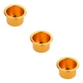 thumbnail image 2 of Decodeary Convenient Universal Cup Drink Holder for Car RV Marine Sturdy and Practical Gold 102mm 3Set, 2 of 6