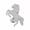 Silver, variant on 18G Surgical Steel 3D Prancing Horse CZ Labret Flat Back Stud Piercings Jewelry for Women Men Sold Individually