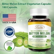 Lovita Bitter Melon Herbal Extract - 4000mg Daily Equivalent Dosage, 9-in-1 Exclusive formula, 180 Vegetarian Capsules
