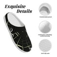 thumbnail image 5 of Lsque Spiders On The Web Pattern Womens Comfort Cotton on Scuff With Memory Foam and Anti-skid Sole Slipper-40/41, 5 of 7