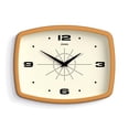 thumbnail image 1 of Reloj de pared JONES CLOCKS® Movie Retro 25,5 x 19,5 cm, color amarillo mostaza, 1 of 7