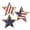 A, variant on 4th of July Decorations Wooden Stars, Patriotic Memorial Day Star Tiered Tray Decor Set of 3, Fourth of July Red White Blue Decoration for Home Office Table Shelf (Flag Hollow)