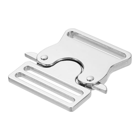 Metal Quick Side Release Buckle, 38mm/1.5" Belt Buckles, Silver Tone