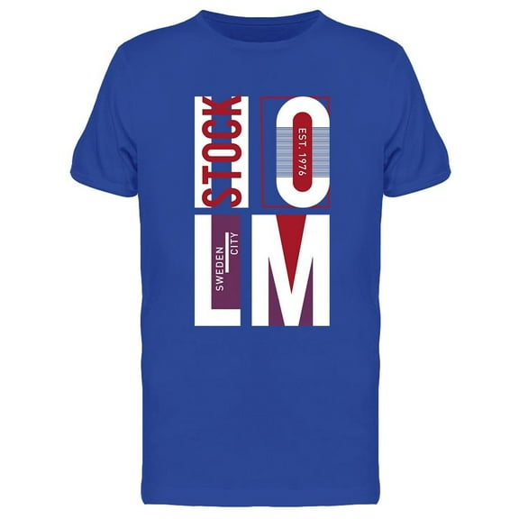 Stockholm Sweden City T-Shirt Men -Image by Shutterstock, Male Medium