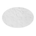 thumbnail image 3 of Modway Tupelo 42" Oval Artificial Marble Dining Table in Gold White, 3 of 6