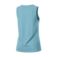 thumbnail image 6 of CHGBMOK Womens Tank Top Button V Neck Sleeveless Solid Summer Top Trendy Comfry Loose Casual Tank, 6 of 7
