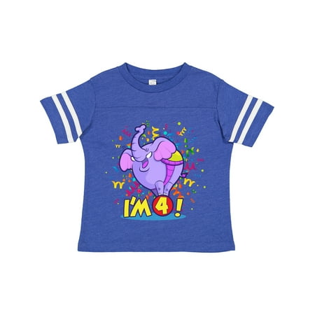 

Inktastic I m 4 Circus Elephant Gift Toddler Boy or Toddler Girl T-Shirt