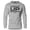 Sport Grey, variant on GYMISH Load It Up Lightweight Long Sleeve Hooded T-Shirt for Men – Motivational Gym Hoodie, Sliver on Black, Small