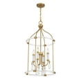 thumbnail image 4 of Mayfair 4-Light Pendant in Warm Brass and Chrome, 4 of 6