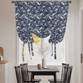 thumbnail image 3 of Vintage Floral Balloon Curtains for Windows, Bedroom Curtains 54 Inch Length, Spring Country Botanical Flowers Simple Tie Up Curtains Panels Thermal Insulated Bathroom Curtains Window 42"x54", 3 of 8