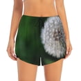 thumbnail image 2 of Goofa Dandelion Printed Women 2 in 1 Running Shorts,Quick Dry Athletic Workout Shorts,High Waisted Athletic Shorts with Liner Pockets-Small, 2 of 9