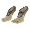 thumbnail image 3 of Unique Bargains 1 Pair Five Toe Socks Non-Slip Classic Socks for Women Khaki, 3 of 6