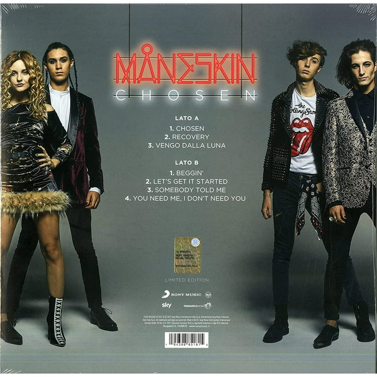 Måneskin ‎– Chosen 12”【LP レコード】カラービニール青 - メルカリ