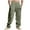 Army Green, variant on Xuniizn Linen Pants Men Drawstring Elastic Waist Casual Loose Beach Holiday Pants with Pockets Plus Size Breathable Hiking Pants, S-3XL