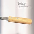 thumbnail image 2 of Outil de Cuisine Multi-Usage en Acier Inoxydable Premium avec Manche en Bois – Design Ergonomique Résistant à la Rouille pour Servir Crème Glacée, Miel et Fruits; Finition Polie, Facile à Nettoyer, Cadeau Idéal pour, 2 of 5