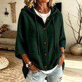 thumbnail image 5 of Sewkxo Long Sleeve Cable Knit Long Cardigan for Women 2026 Spring Winter Chunky Open Front Button Sweaters with Pockets,Light Blue M, 5 of 6