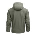 thumbnail image 3 of Mens Windbreaker Jackets Thin Jacket Casual Sports Windbreaker Hooded Jacket Windbreaker Jackets for Men Army Green XL, 3 of 4