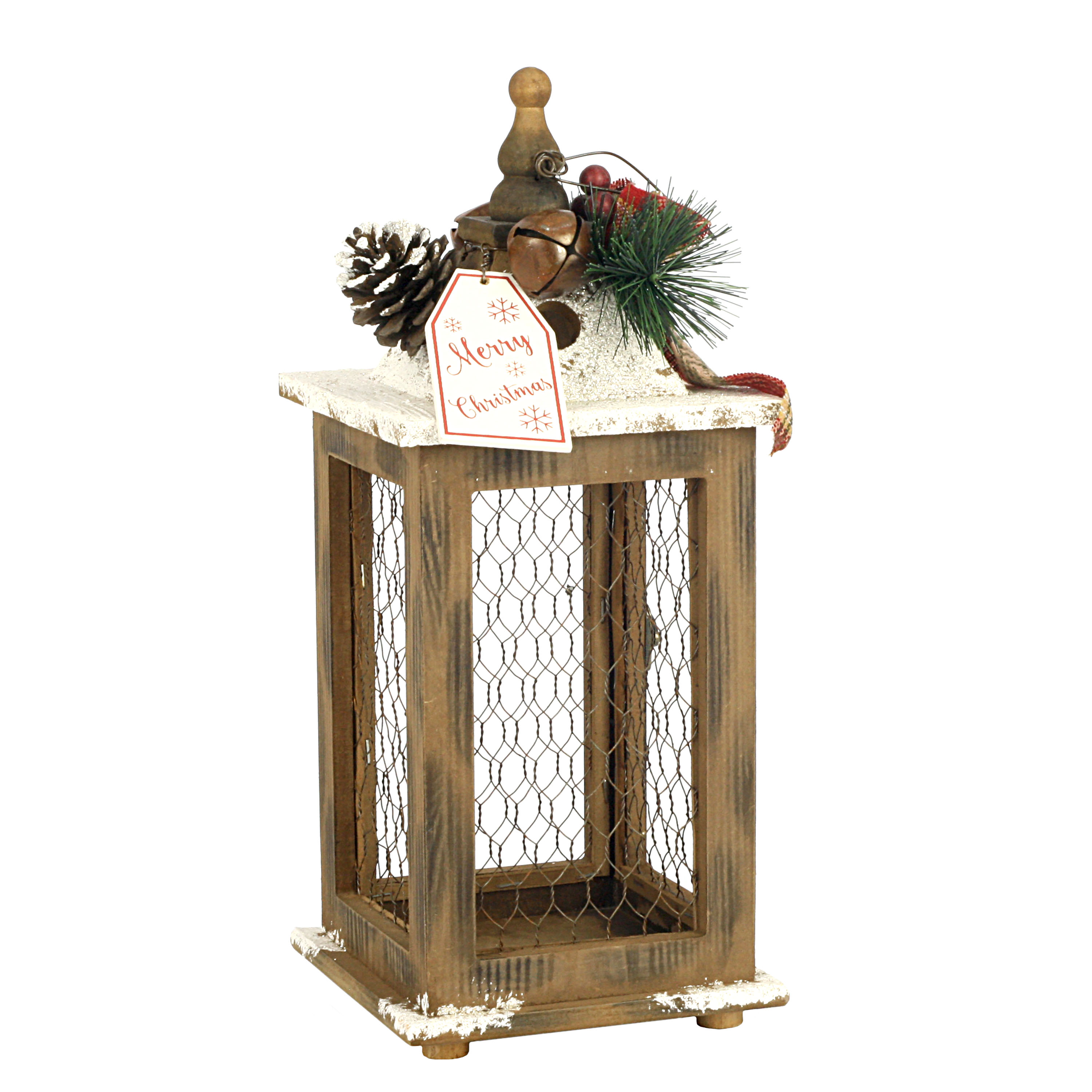 Holiday Time Wood Decor Lantern - image 5 of 7