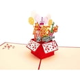 thumbnail image 5 of iGifts and Cards Happy 65th Red Birthday Party Box 3D Pop up Greeting Card – Sixty-Five, Awesome, 5 of 6