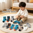 thumbnail image 2 of TELOLY 12Pairs Kids Socks,1-3Years Old Non Slip Socks,Girls and Boys Baby Girl Socks,Combination3,M, 2 of 7