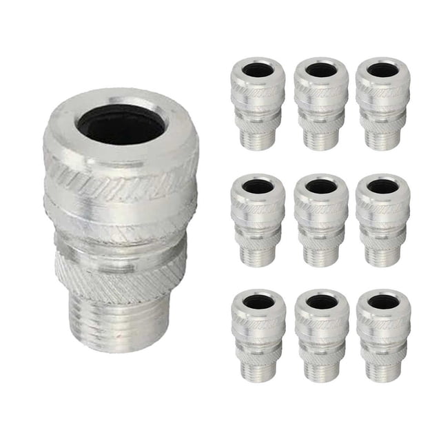 Conector Glandula Aluminio 3/4 Rosca Exterior 10 Pzs plateado 3/4 pulgada