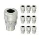 thumbnail image 1 of Conector Glandula Aluminio 3/4 Rosca Exterior 10 Pzs plateado 3/4 pulgada, 1 of 4
