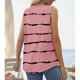 thumbnail image 3 of Blusa estampada sin mangas Moda Poliéster Tops sin mangas de verano plisados suaves para mujer Tipo 7 XL, 3 of 5