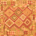thumbnail image 1 of Ahgly Company Indoor Square Abstract Orange Contemporary Area Rugs, 3' Square, 1 of 1