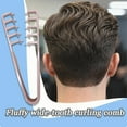 thumbnail image 2 of Texture Comb, Volumizing Wide-Tooth Hair Styling Comb, Fluffy Wide Tooth Curly Hair Comb, Men's Textured StylingComb for Volume, Fringe Parting Styling Accessory, for Men & Women, 2 of 7