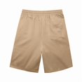 thumbnail image 6 of VV AVEORS Men'S Casual Shorts 9" Twill Cotton Stretch Drawstring Elastic Waist Lightweight Summer Beach Shorts With Pockets Khaki 2XL, 6 of 7