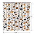 thumbnail image 5 of Shower Curtain for Bathroom Orange Pumpkin Bat Spider Purple Happy Halloween Bathroom Curtain Durable Cool Bath Curtain Hooks Included,72x72Inch, 5 of 5