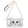 thumbnail image 2 of FORMRS Women Crossbody Purse with Chain Strap Vegan Leather Shoulder Handbag, White Cat, 2 of 7